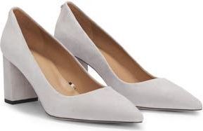 BOSS Janet Pointed Toe Pump in Medium Grey at Nordstrom Rack, Size 7