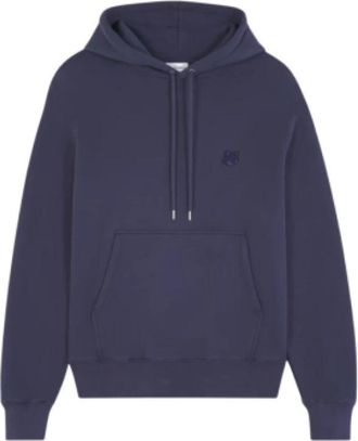 Maison Kitsun&eacute; Bold Fox Head Patch Comfort Hoodie - Heren - Hoodies - Blauw - XL - Katoen - Hoodies & sweatvesten