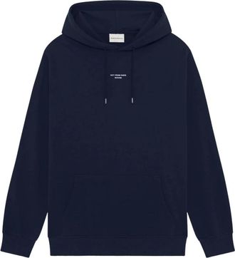 Dr&ocirc;le de Monsieur Le Hoodie Slogan Classique - Heren - Hoodies - Blauw - M - Katoen - Hoodies & sweatvesten