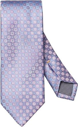 Eton Geometric Jacquard Silk Tie in Pink at Nordstrom