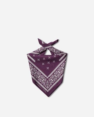 Neighborhood Cross Pattern Bandana Purple