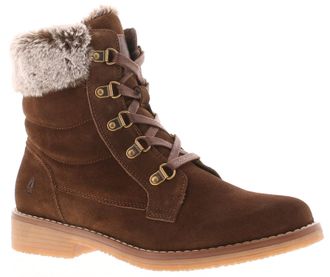 Hush Puppies Florence Leren Dameschocolade Laarzen
