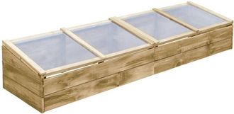 vidaXL Invernadero De Madera De Pino Impregnada 200x50x35 Cm Vidaxl