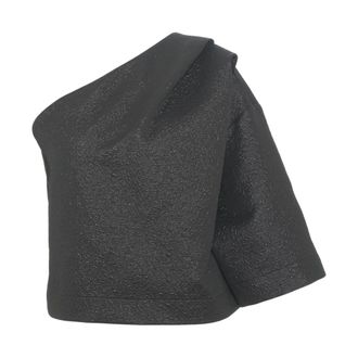 8pm Blouses, female, Black, Size: XS Asymmetric Sleeve Topwear Black Aw25