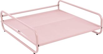 Oviala Estructura para sill&oacute;n modular de jard&iacute;n y otomana estampado rosa