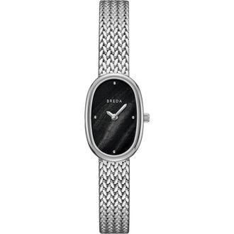 Breda Jane Tethered Mesh Strap Watch, 18mm in Stainless Steel at Nordstrom