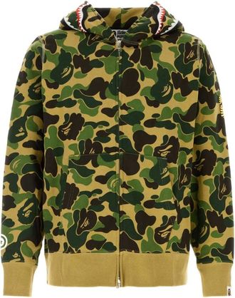 A Bathing Ape Zip-throughs, male, Multicolor, Size: 2XL ABC Camo 2nd Shark Sweatshirt