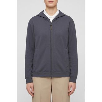 Brunello Cucinelli Dark Grey Zip Hoodie, Size X-Small