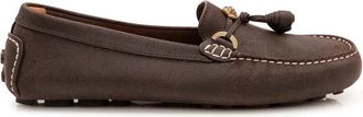 Versace Robin Su&egrave;de Instappers - Heren - Loafers - Bruin - 44 EU - Su&egrave;de - Schoenen