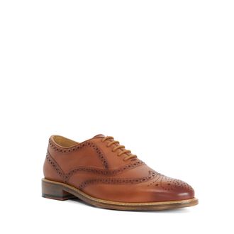 Dune London Mens Sainto - Leather Brogues - Tan - Size UK 11