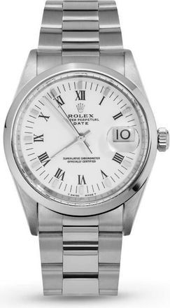 Rolex Pre-owned Rolex Date Automatic Chronometer White Dial Ladies Watch 15200 WRO