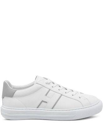 Hogan lateral logo round toe trainers - White