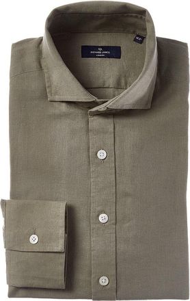 Richard James Regular Collar Single Cuff Linen-Blend Dress Shirt