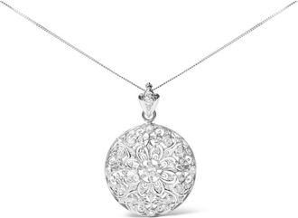 House of Brilliance 18K White Gold 1 5/6 Ctw Diamond Brooch Pin Pendant Necklace at Nordstrom
