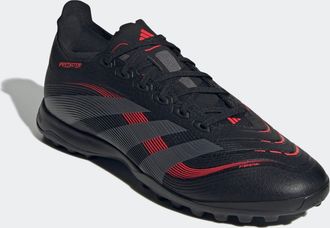 adidas Fussballschuh ADIDAS PERFORMANCE PREDATOR LEAGUE TF, Damen, Gr. 39, schwarz (core schwarz, grau four, lucid rot), Synthetik, Schuhe Fussballschuh