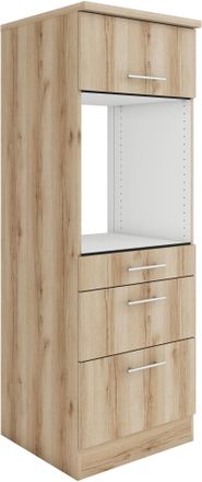 Optifit Backofenumbauschrank »Bella« Breite 60 cm, mit 3 Schubkästen und 1 Klappe