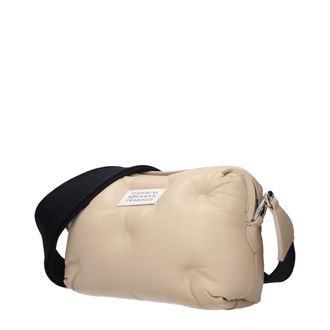 Maison Margiela Womens Padded Leather Clutch Beige