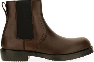 Dries Van Noten Botines Chelsea de piel - Shoes - Hombre - Marr&oacute;n - 45 EU