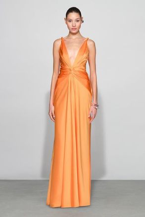 Et Ochs Tatum Gown in Tangerine at Nordstrom, Size 12