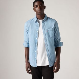 Levi's Classic 1 Pocket Standard Shirt - Mens - XL - Blue