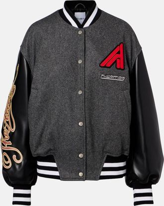 The Attico Wool-blend varsity jacket