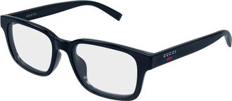 Gucci Glasses, unisex, Blue, Size: 54 MM Optical Frame
