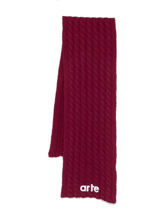 Arte Textured Logo Scarf Accessories