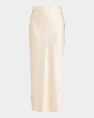 Vince Satin Bias Skirt