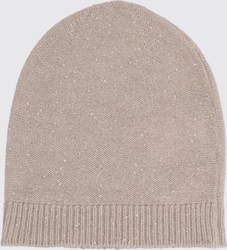 Fabiana Filippi Berretto beanie in misto lana e cashmere con paillettes