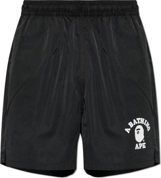 A Bathing Ape Casual Shorts, male, Black, Size: XL Shorts with logo