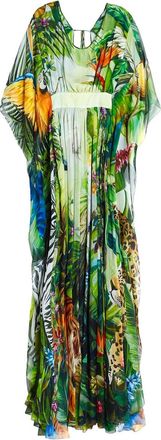 Dolce & Gabbana Printed Silk Chiffon Maxi Dress Size S