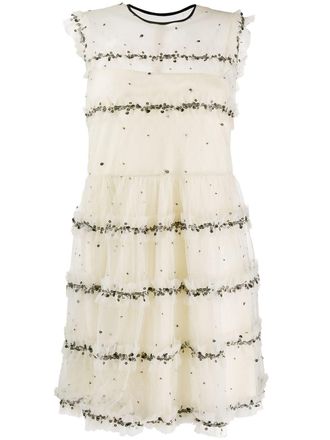 Red Valentino Tule jurk - Beige