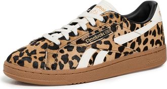 Reebok Womens Club C Grounds UK Sneaker, Cheetah Cheetah Chalk, 5.5