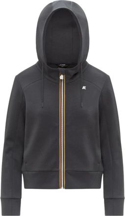 K-Way Zip-throughs, female, Gray, M, Light Spacer Zip-Up Hoodie