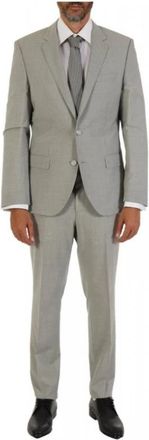HUGO BOSS Single-breasted Pak - Heren - Business pakken - Grijs - 2XL - Kostuums