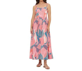 Oliphant Scarlet Dress In Nautilus Navy