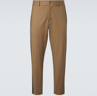 Moncler Pantalones rectos en mezcla de algod&oacute;n