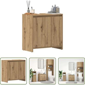 vidaXL vidaXL Armadio da bagno - Mobile Lavabo Bagno Rovere Artigianale Legno Multistrato
