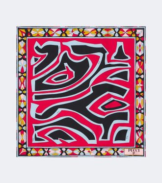 Pucci Labirinto silk twill scarf