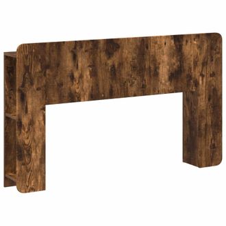 vidaXL Cabecero Con Armario Roble Ahumado Madera De Ingenier&iacute;a Vidaxl
