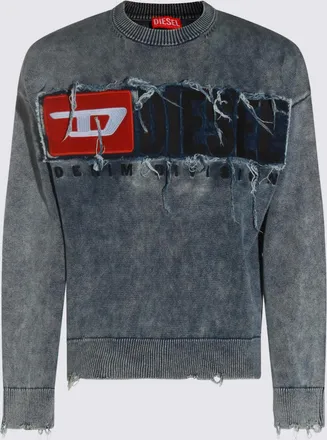 Diesel Sweaters Blue And Green-Uomo
