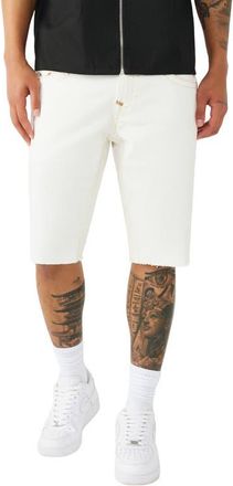 True Religion Ricky Super T Denim Shorts in Ecru at Nordstrom, Size 32