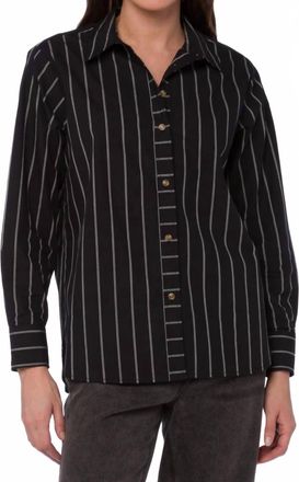 Velvet Heart Jessa Stripe Shirt In Black