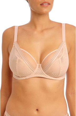 Freya Tailored High Apex Underwire Bra in Natural Beige at Nordstrom, Size 34Gg