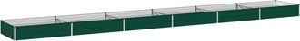 vidaXL Cama De Jard&iacute;n Elevada Verde 600 X 80 X 24 Cm Vidaxl