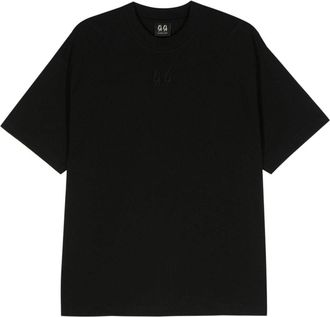 44 Label Group logo-print cotton T-shirt - unisex - Cotton - XXXL - Black