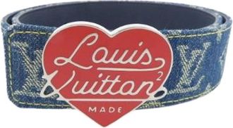 Louis Vuitton Pre-owned LV Made Nigo Belt - female - Louis Vuitton Vintage - Vintage Belts - Blue - ONE SIZE - Pre-owned