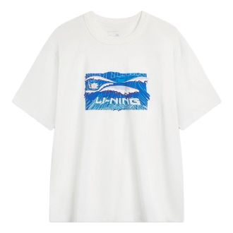 Li-Ning Wave Graphic T-shirt White AHSU295-1