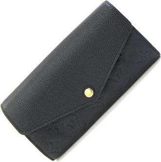 Louis Vuitton Black Noir Monogram Empreinte Long Wallet (Bi-Fold) (Pre-Owned)