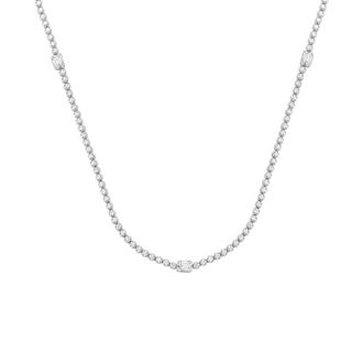 Grown Brilliance 14KT White Gold 3.00 Carat Lab Grown Diamond Necklace for Women